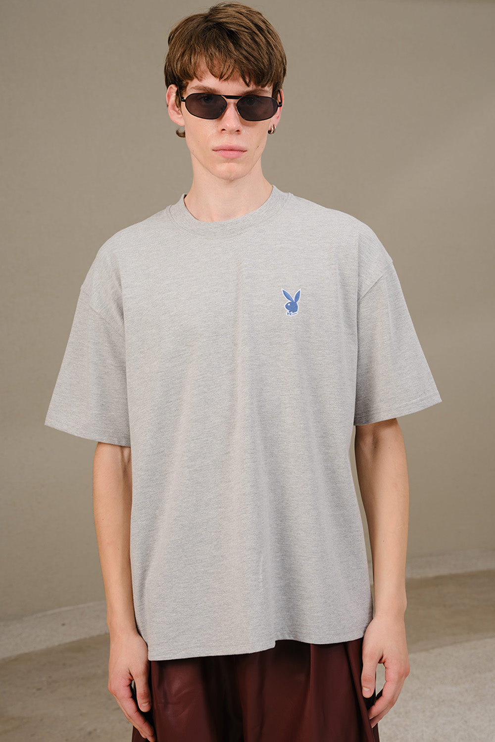 Playboy Core Grey Oversized T-shirt