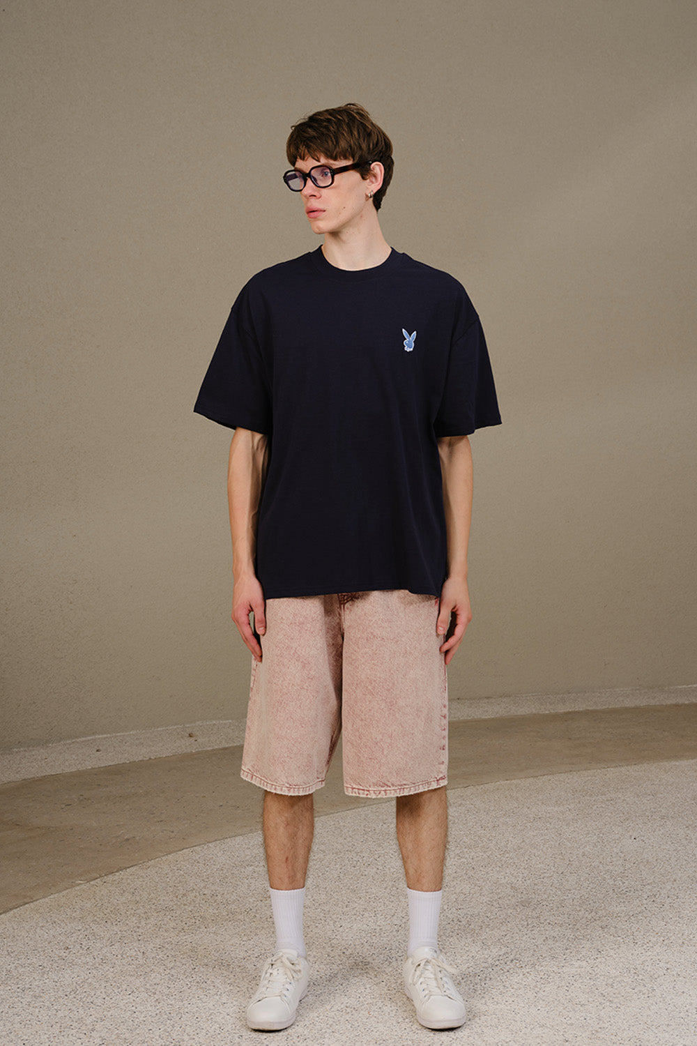 Playboy Core Black Oversized T-shirt - BonkersCorner