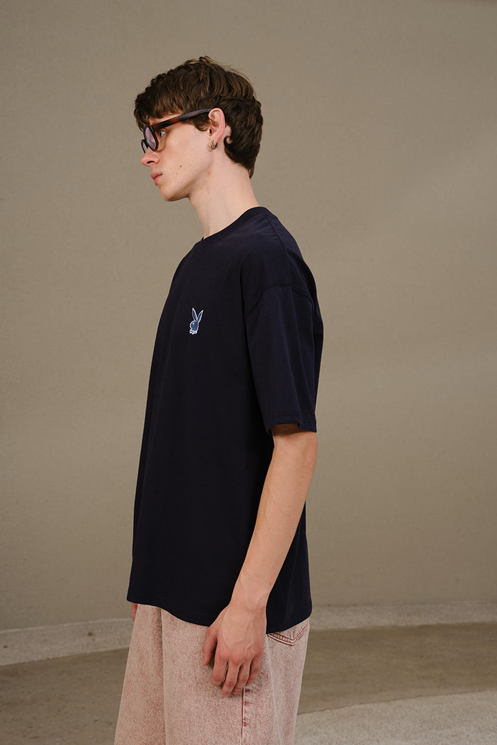 Playboy Core Black Oversized T-shirt - BonkersCorner