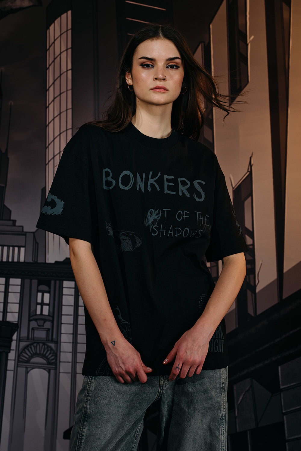 Out of the Shadows Oversized T-shirt - BonkersCorner