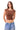 Brown Open Back Crop Top - BonkersCorner