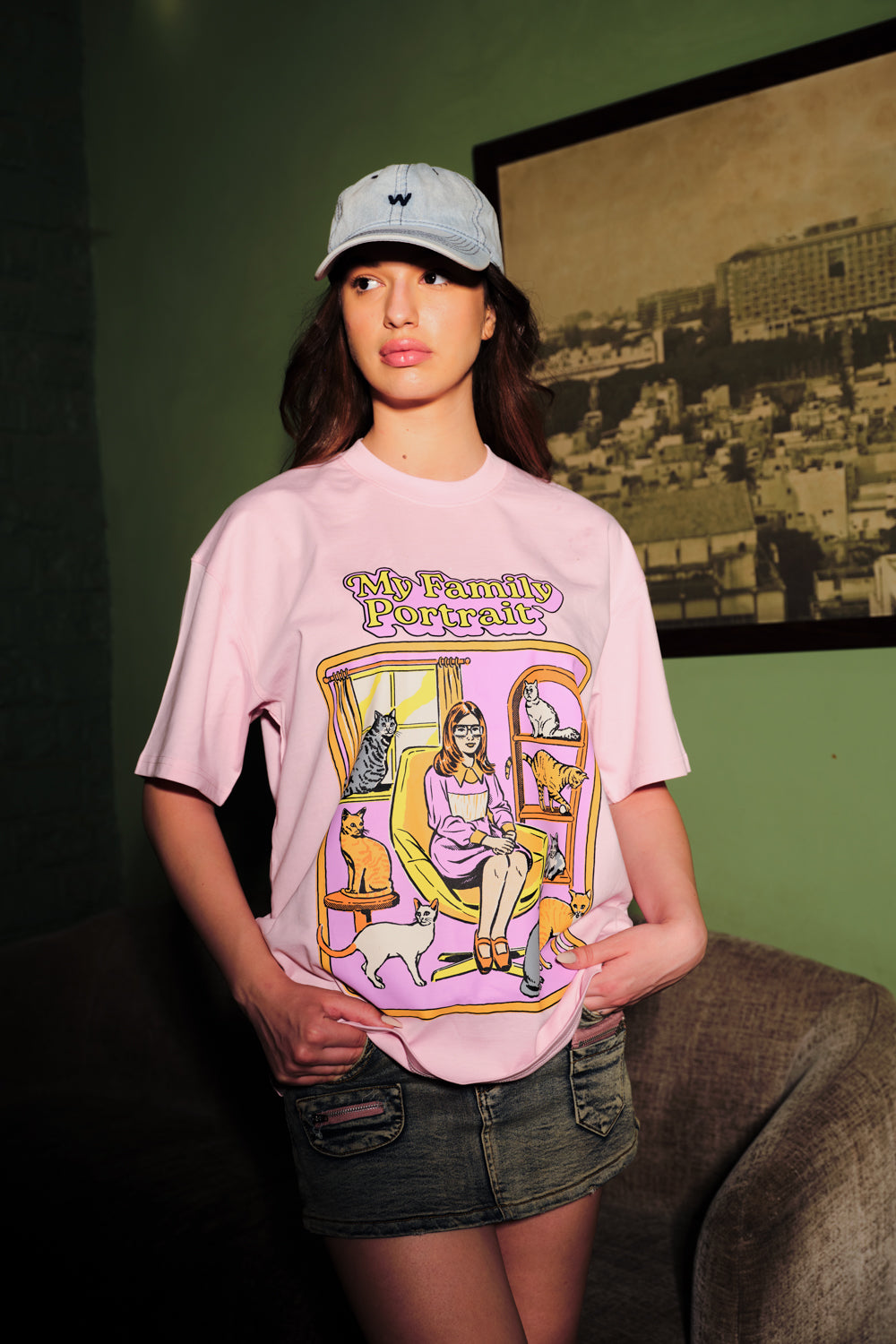 Crazy Cat Fam Oversized T-shirt
