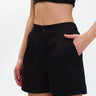 Black Elastic Bermuda Shorts - BonkersCorner
