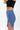 Dusty Blue Solid A-Line Slit Skirt - BonkersCorner