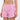 Pink Checkered Lace Trimmed Boxer Shorts - BonkersCorner