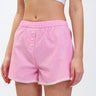 Pink Checkered Lace Trimmed Boxer Shorts - BonkersCorner