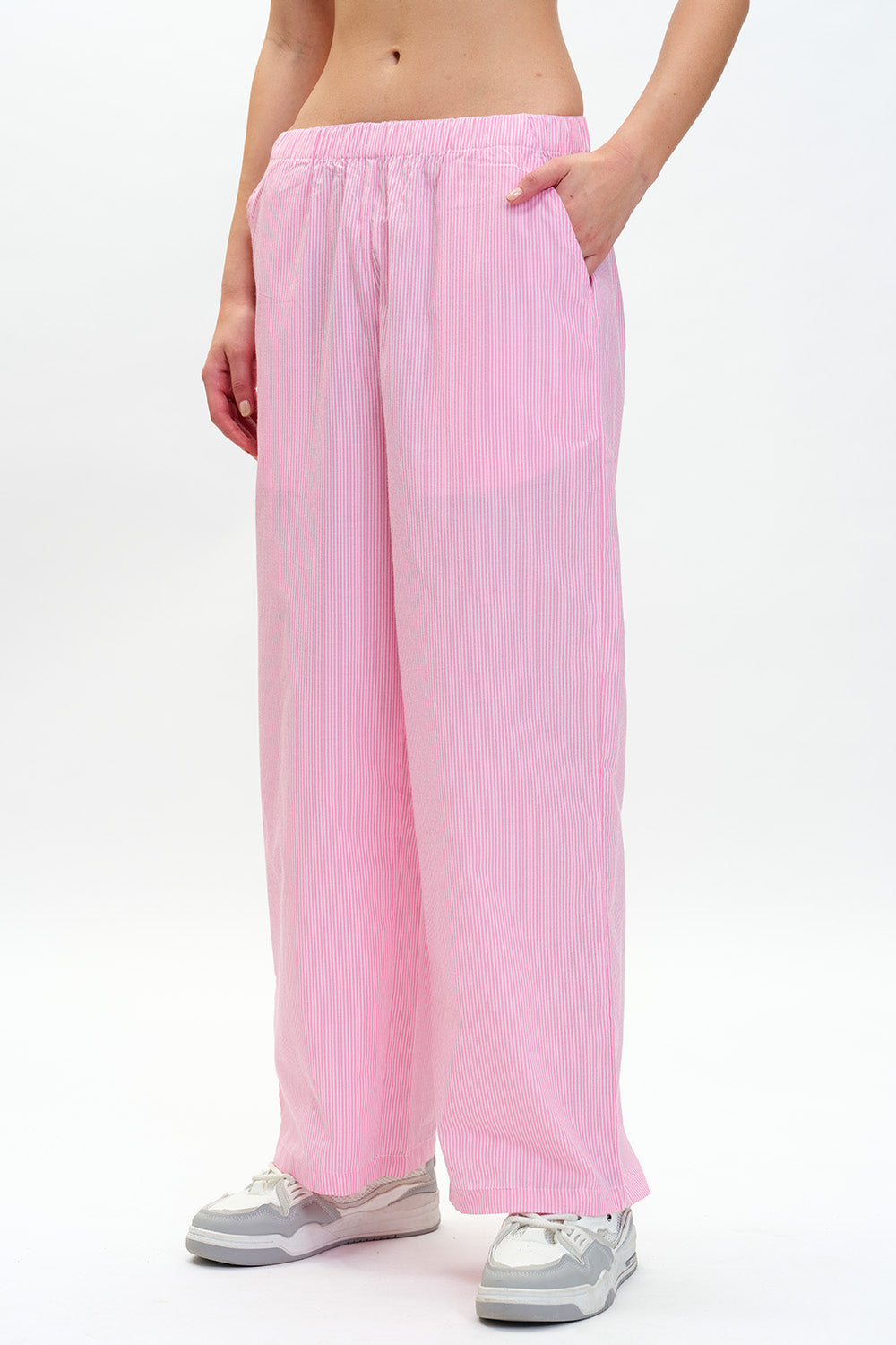 Pink High-Rise Pants - BonkersCorner