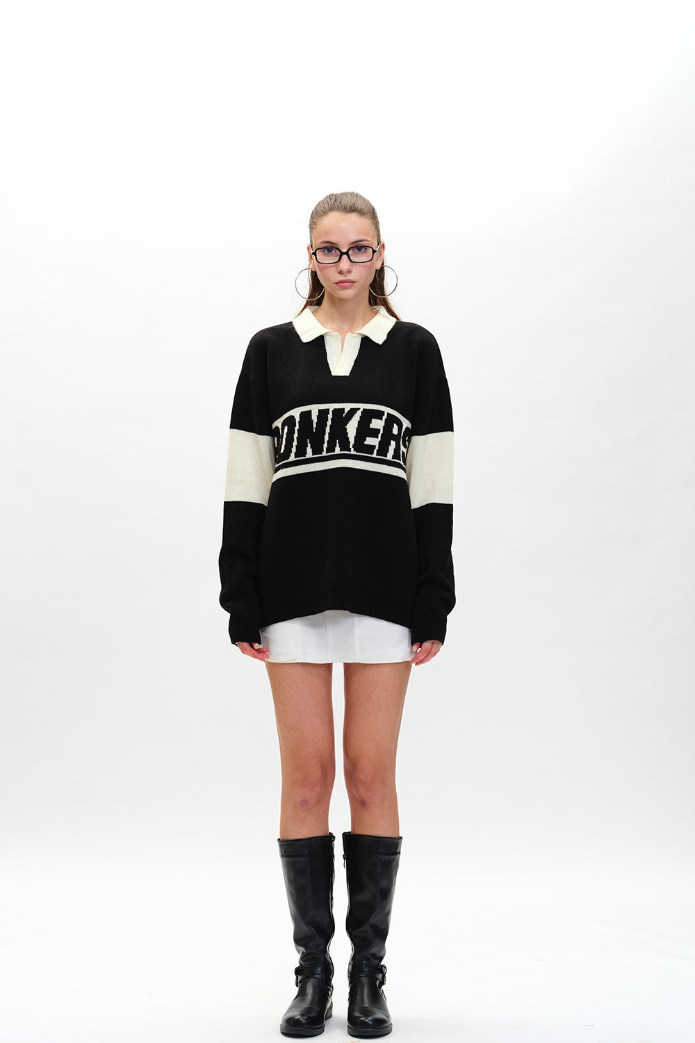 Signature Full Sleeves Knitted Polo - BonkersCorner