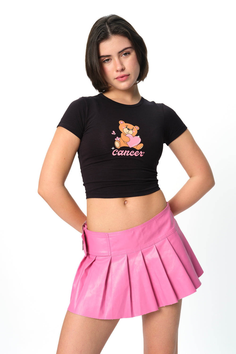Cancer Cosmic Long Length Baby Tee