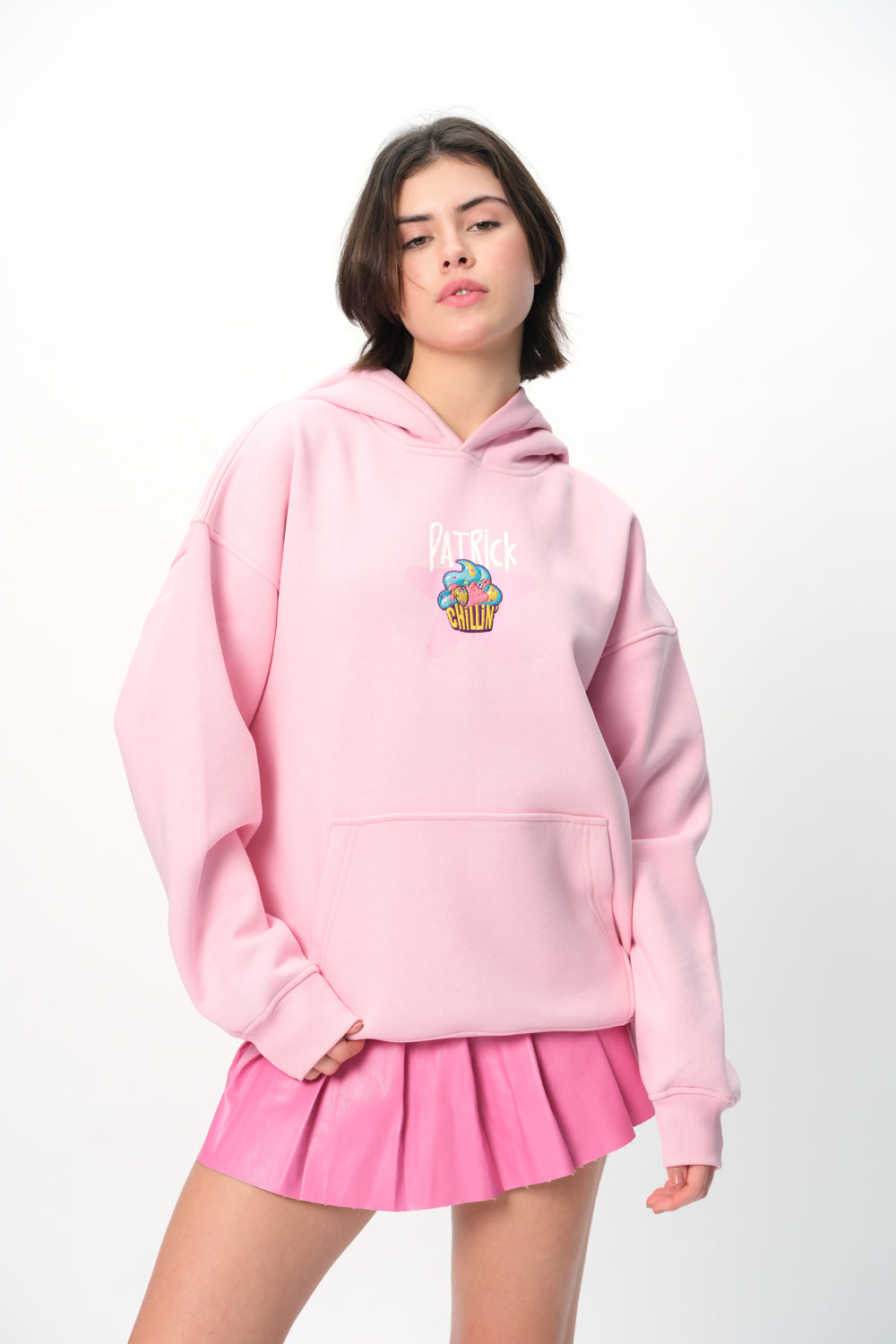 Patrick Cupcake Pink Hoodie - BonkersCorner