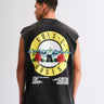Faded Reckless Guns N Roses Oversized Tank - BonkersCorner