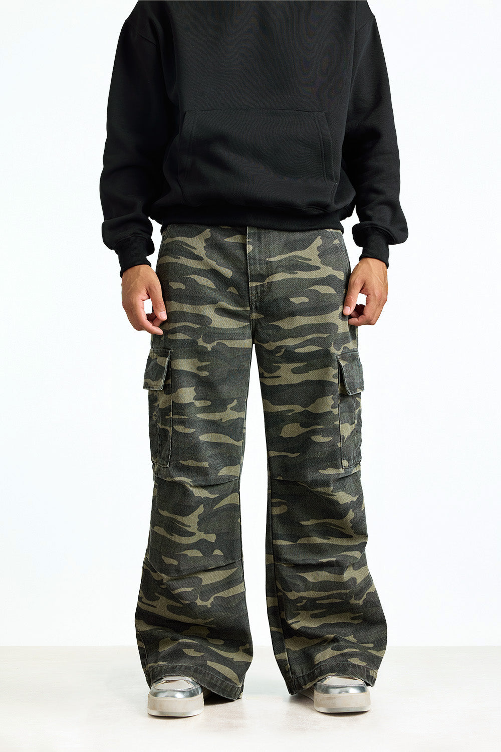Hunter Mode Wide Leg Camo Cargo