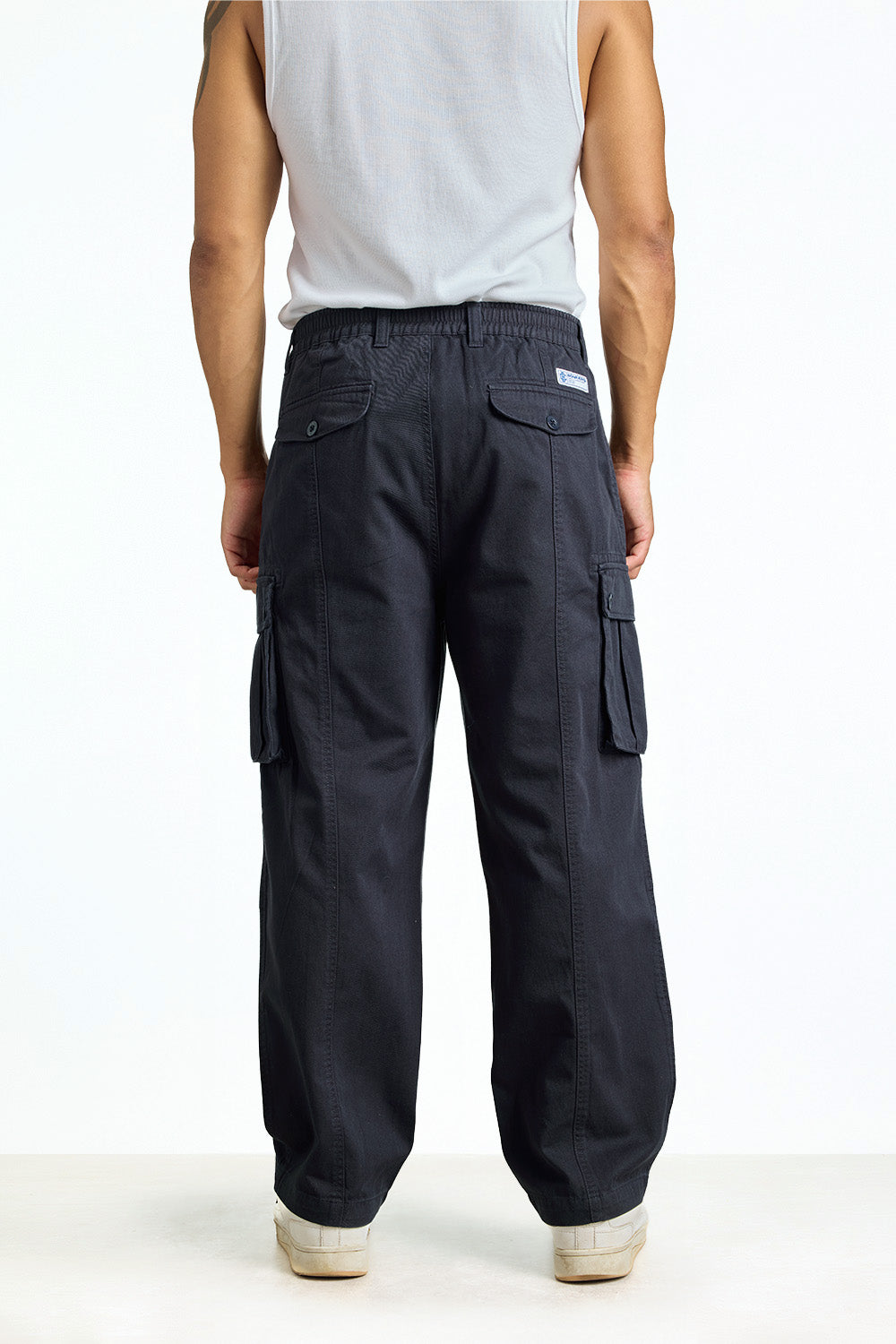 Blue Static Cargo Pants - BonkersCorner
