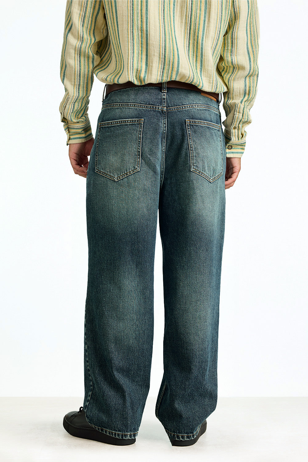 Essential Blue Fade Straight Fit Jeans - BonkersCorner