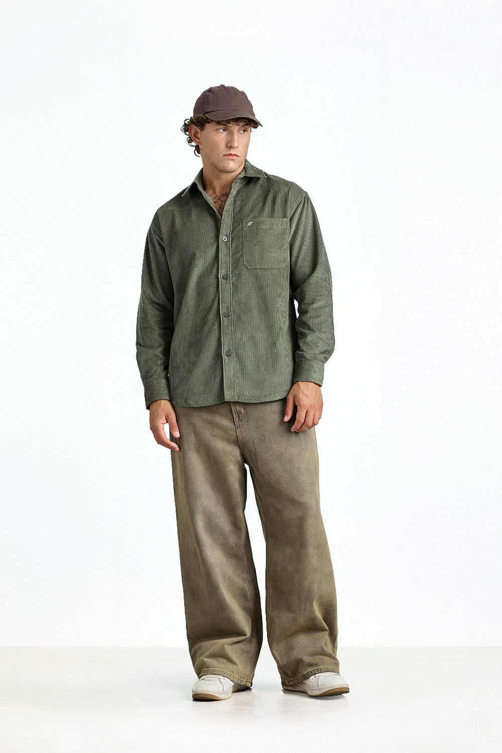 Everyday Green Corduroy Shirt