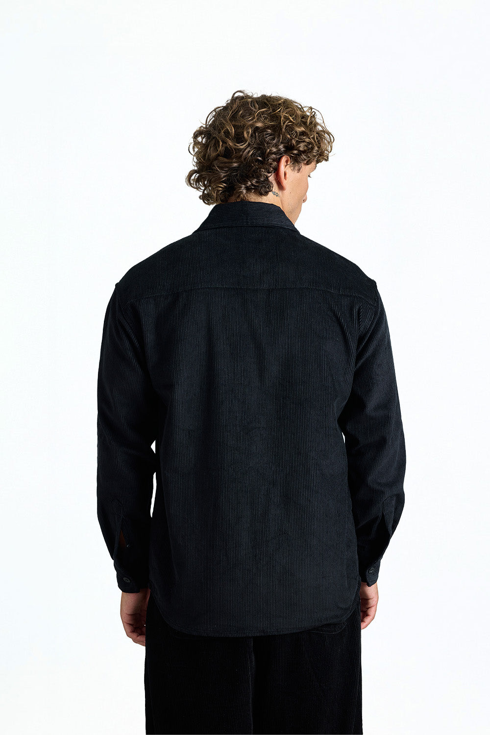 Everyday Black Corduroy Shirt - BonkersCorner