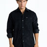 Everyday Black Corduroy Shirt - BonkersCorner
