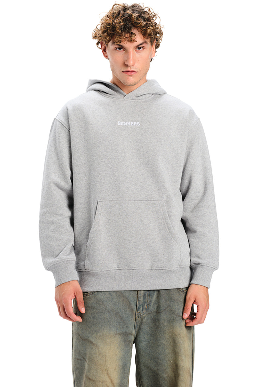 Signature Grey Melange Hoodie - BonkersCorner