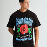 Black November Rain Oversized T-shirt - BonkersCorner