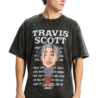 Travis Scott Faded Oversized T-shirt - BonkersCorner