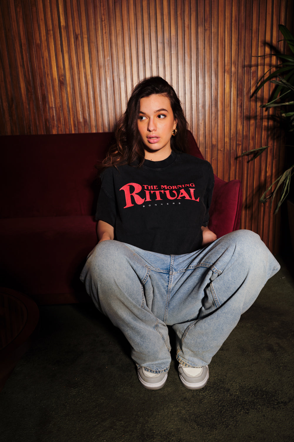 Brew It Right Faded Black Oversized T-shirt - BonkersCorner