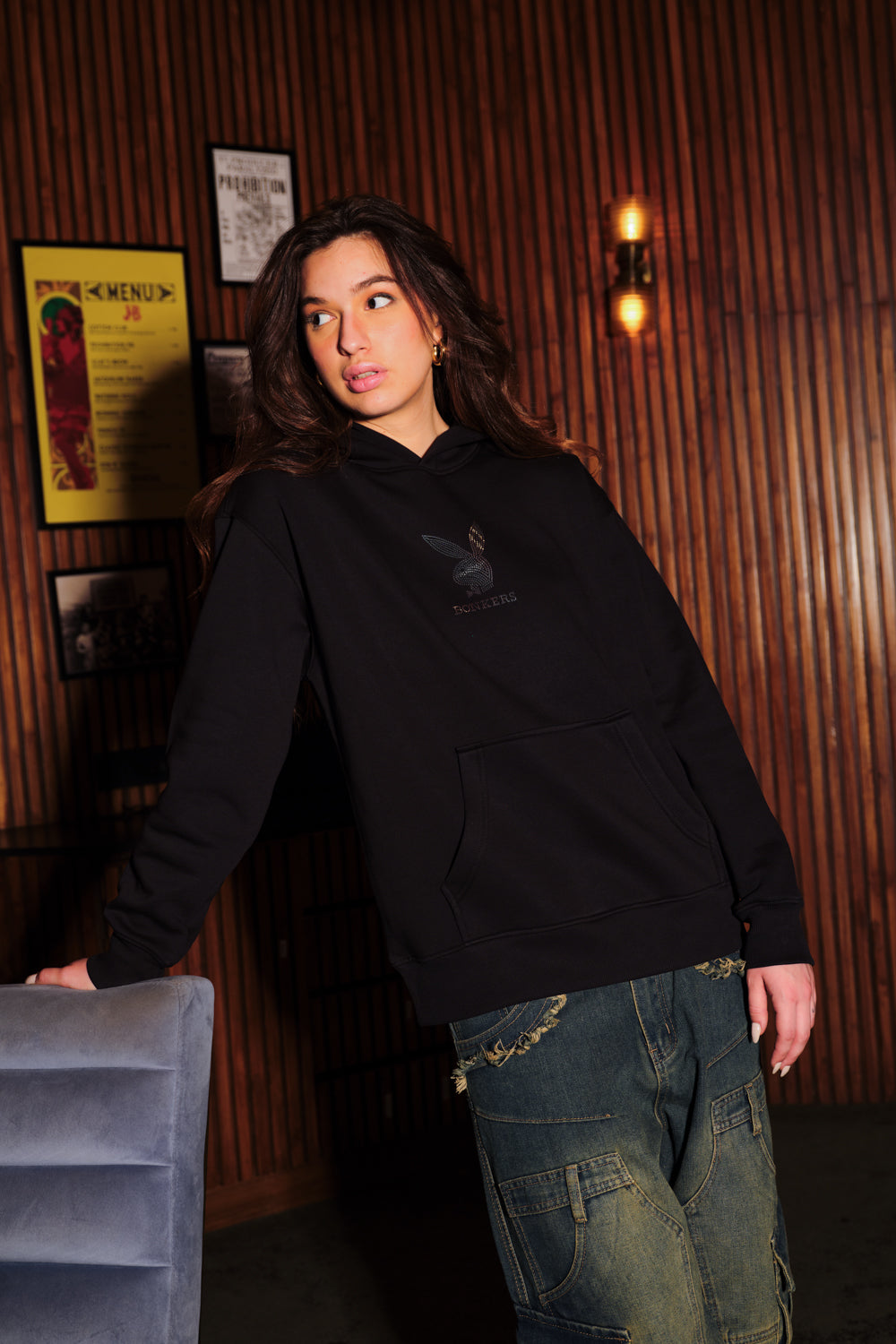 Playboy Muse Oversized Hoodie - BonkersCorner