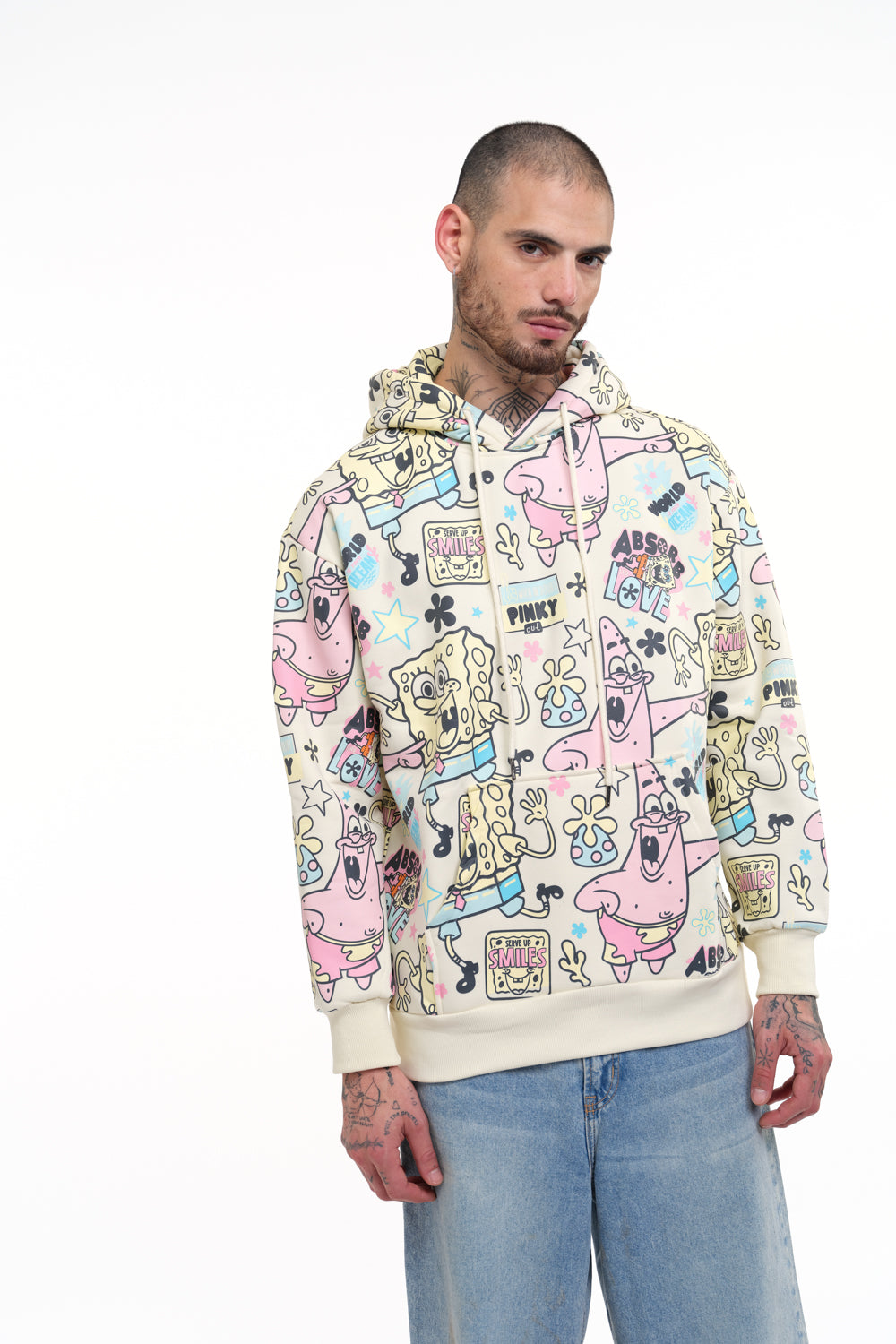 SpongeBob All Over Hoodie - BonkersCorner