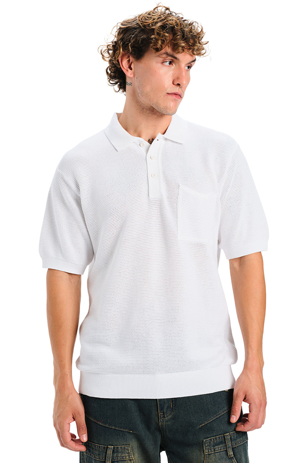 Ace Faded Premium Knit Polo - BonkersCorner