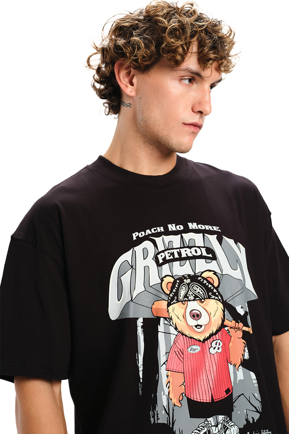 Grizzly Rebellion Oversized T-shirt - BonkersCorner