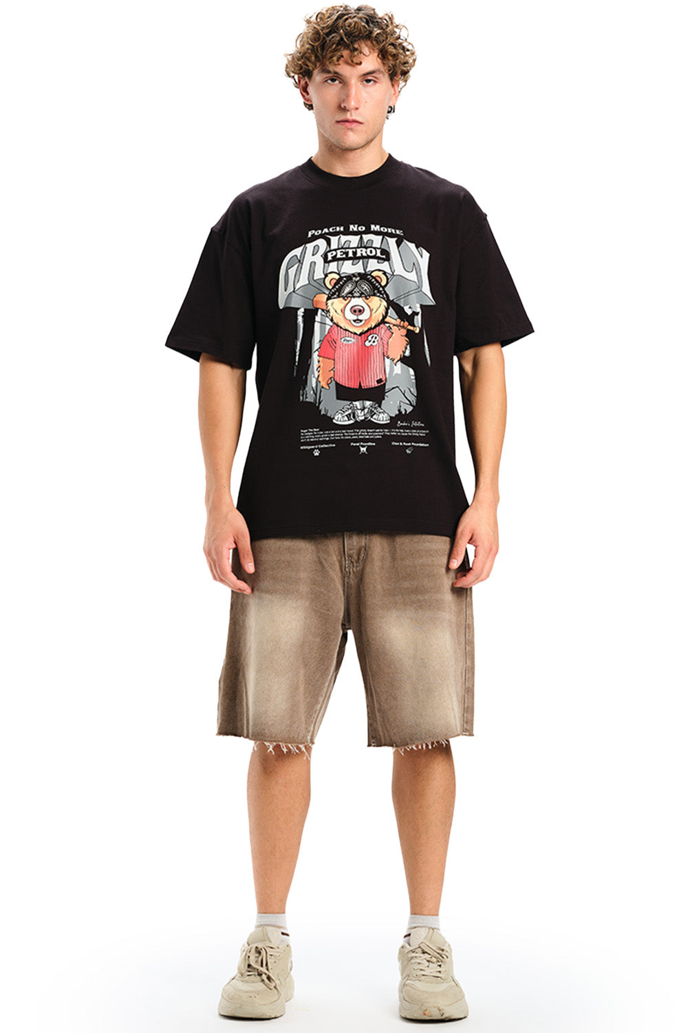 Grizzly Rebellion Oversized T-shirt - BonkersCorner