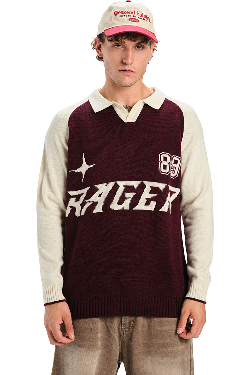 Rager Full Sleeve Knit Polo - BonkersCorner