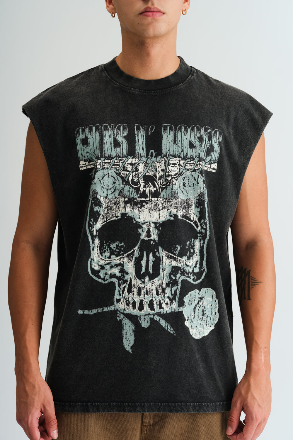 Faded Guns N Roses Oversized Tank - BonkersCorner