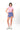 Very Peri Solid A-Line Slit Skirt - BonkersCorner