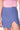 Very Peri Solid A-Line Slit Skirt - BonkersCorner