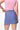 Very Peri Solid A-Line Slit Skirt - BonkersCorner