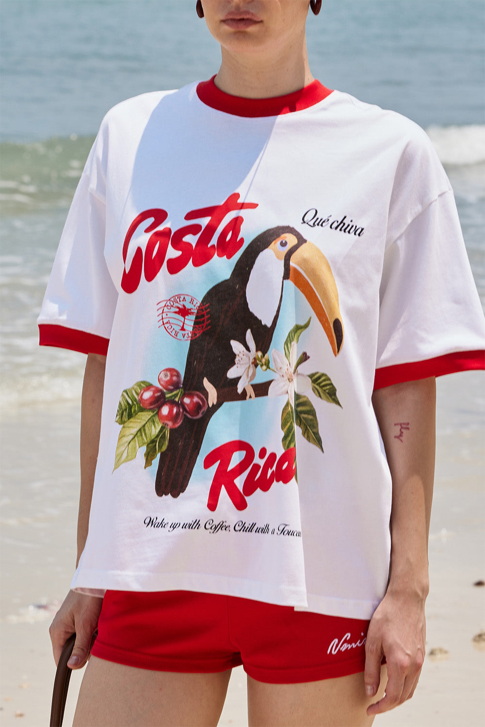 Costa Rica Postcard Oversized T-shirt - BonkersCorner
