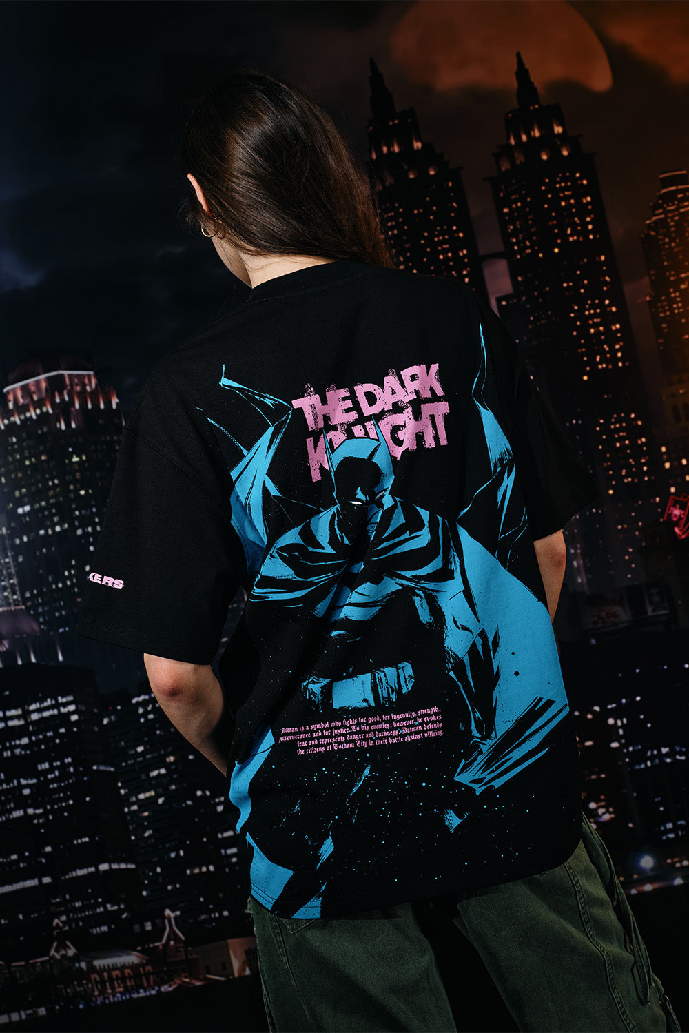 Bat In Dark Oversized T-shirt - BonkersCorner