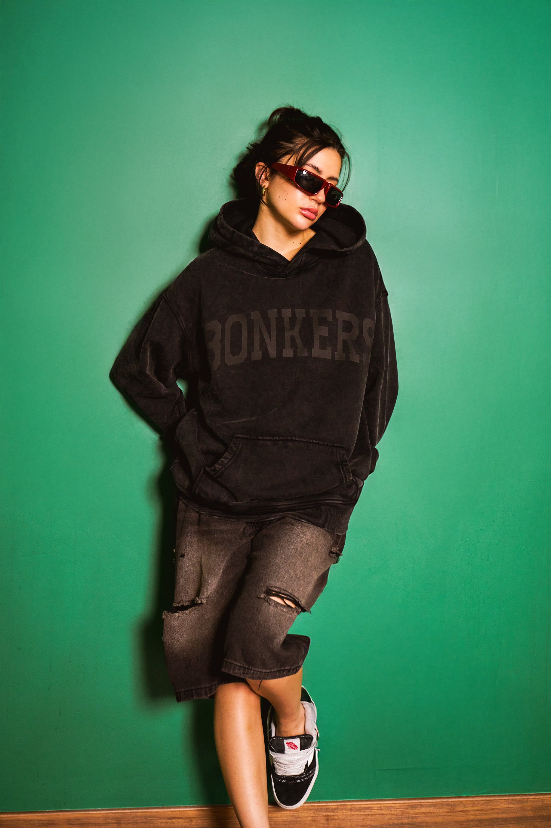 Black Faded Signature Soft Hoodie - BonkersCorner