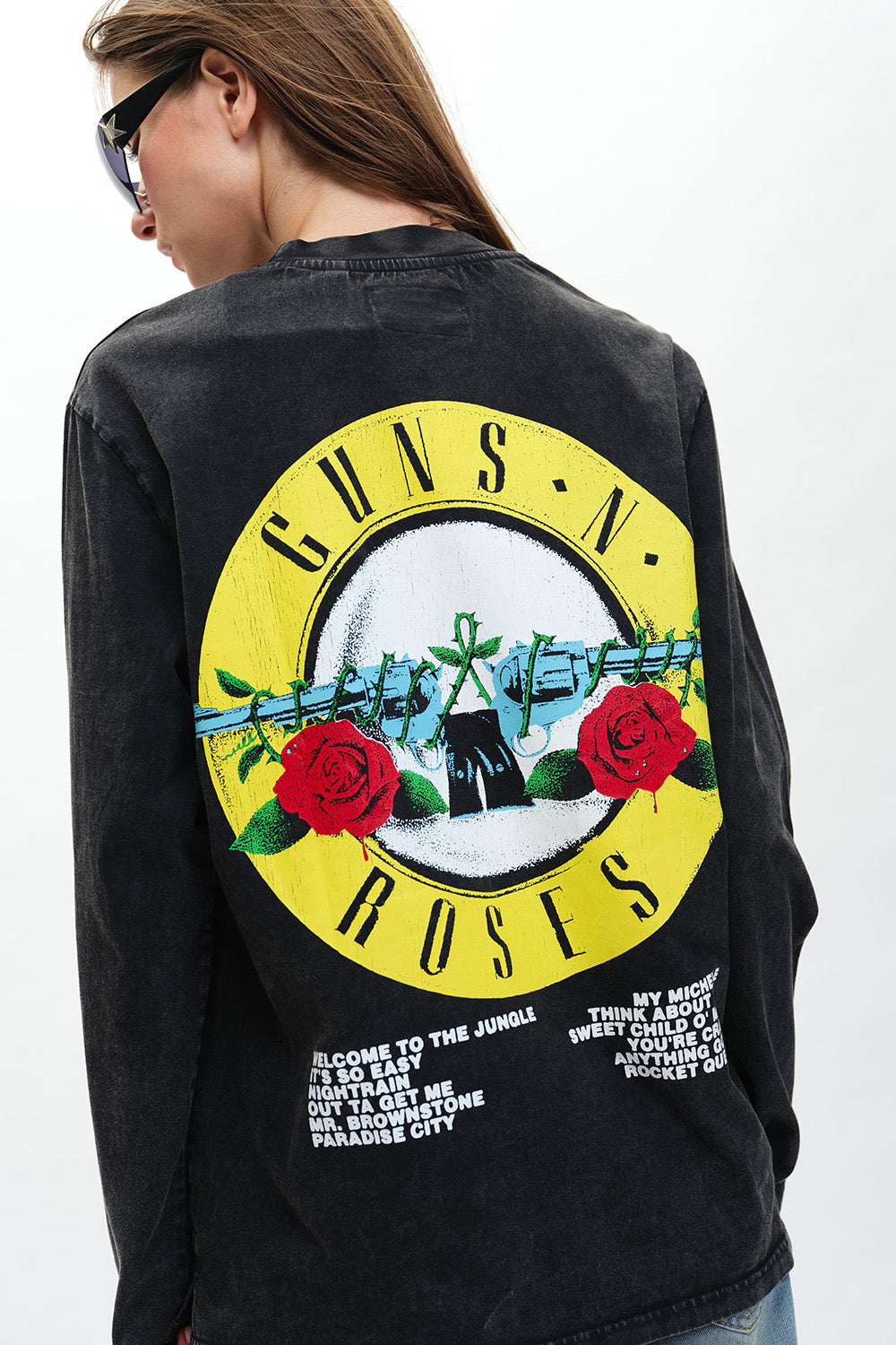 Black Guns N Roses Appetite For Destruction Full Sleeves T-shirt - BonkersCorner
