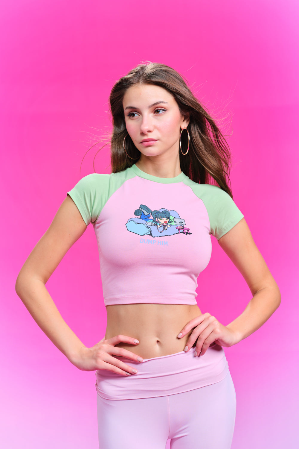 Dump Him Raglan Top - BonkersCorner