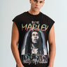 Faded Bob Marley Oversized Tank - BonkersCorner