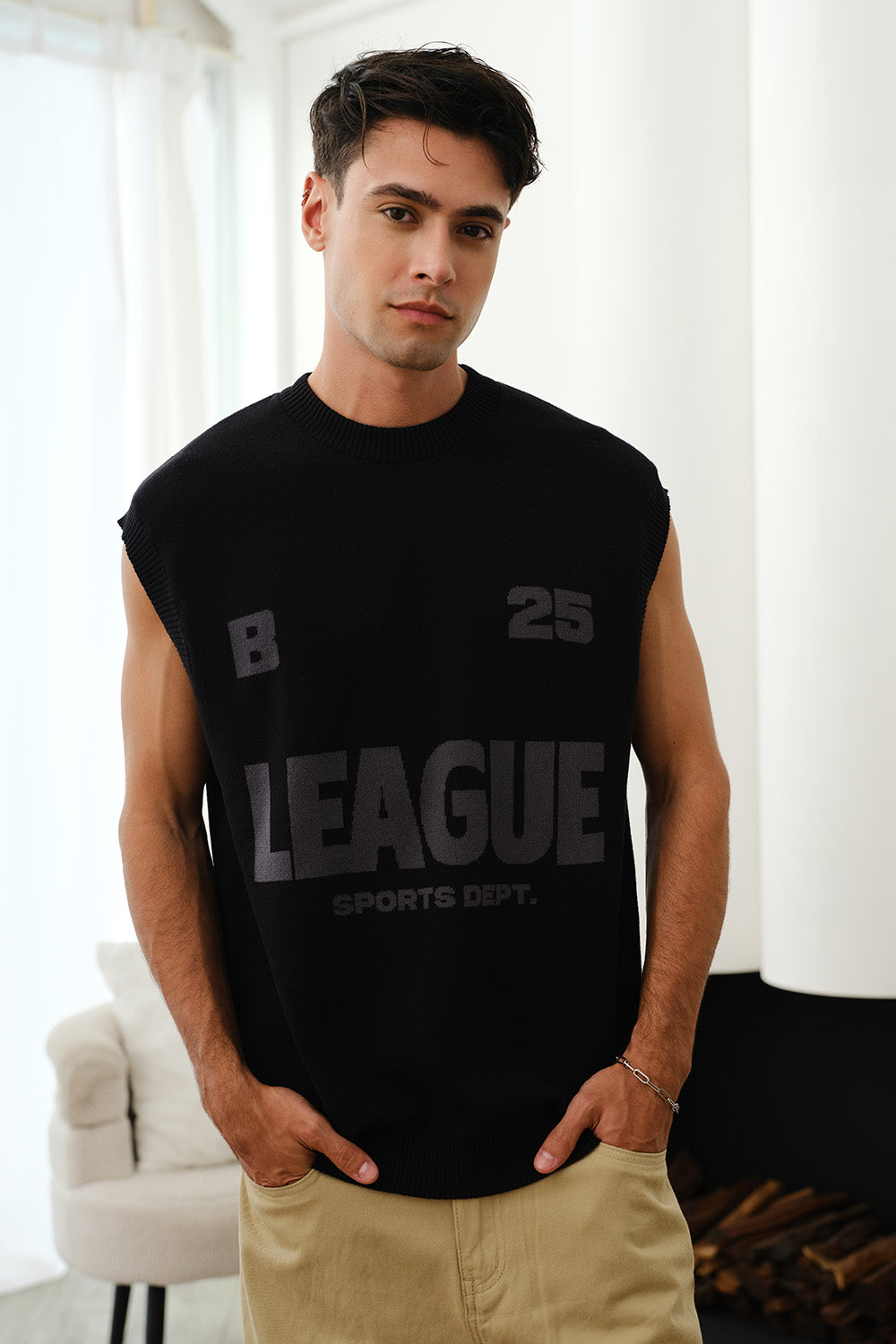 League Sports Dept Knitted Vest - BonkersCorner