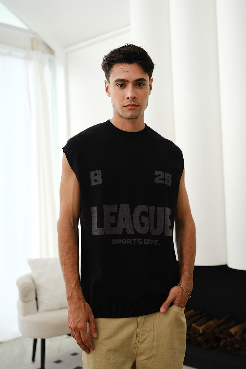 League Sports Dept Knitted Vest - BonkersCorner
