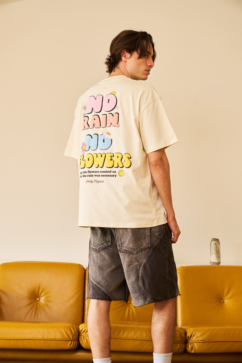 No Rain No Flower Oversized T-shirt - BonkersCorner