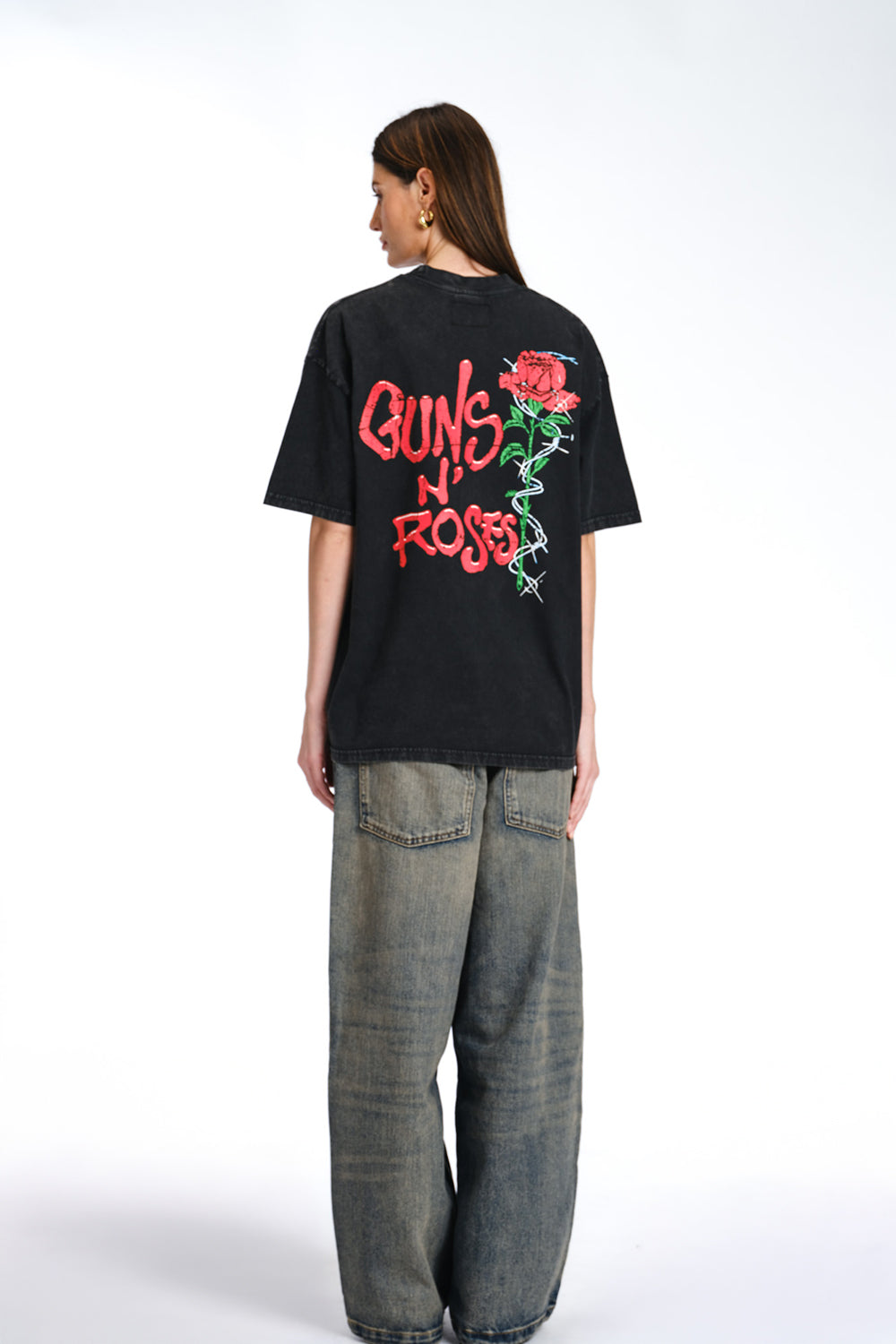 Official Guns N Roses Faded Oversized T-shirt