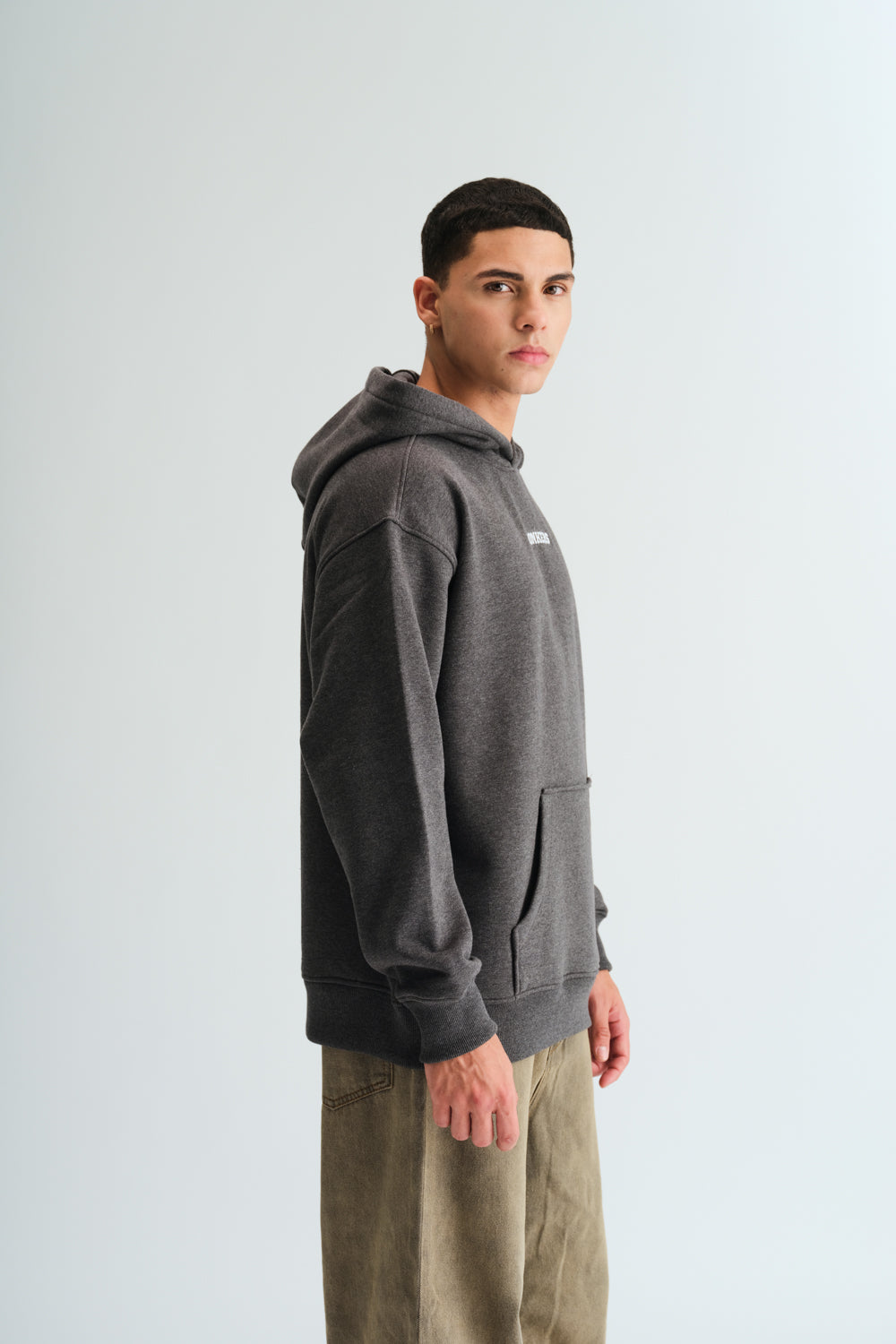 Signature Dark Grey Melange Hoodie - BonkersCorner