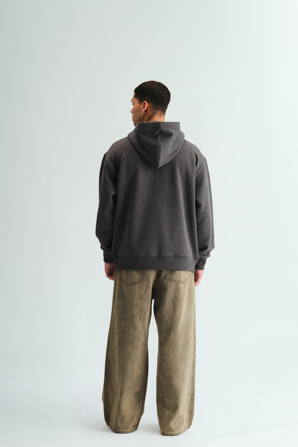 Signature Dark Grey Melange Hoodie - BonkersCorner