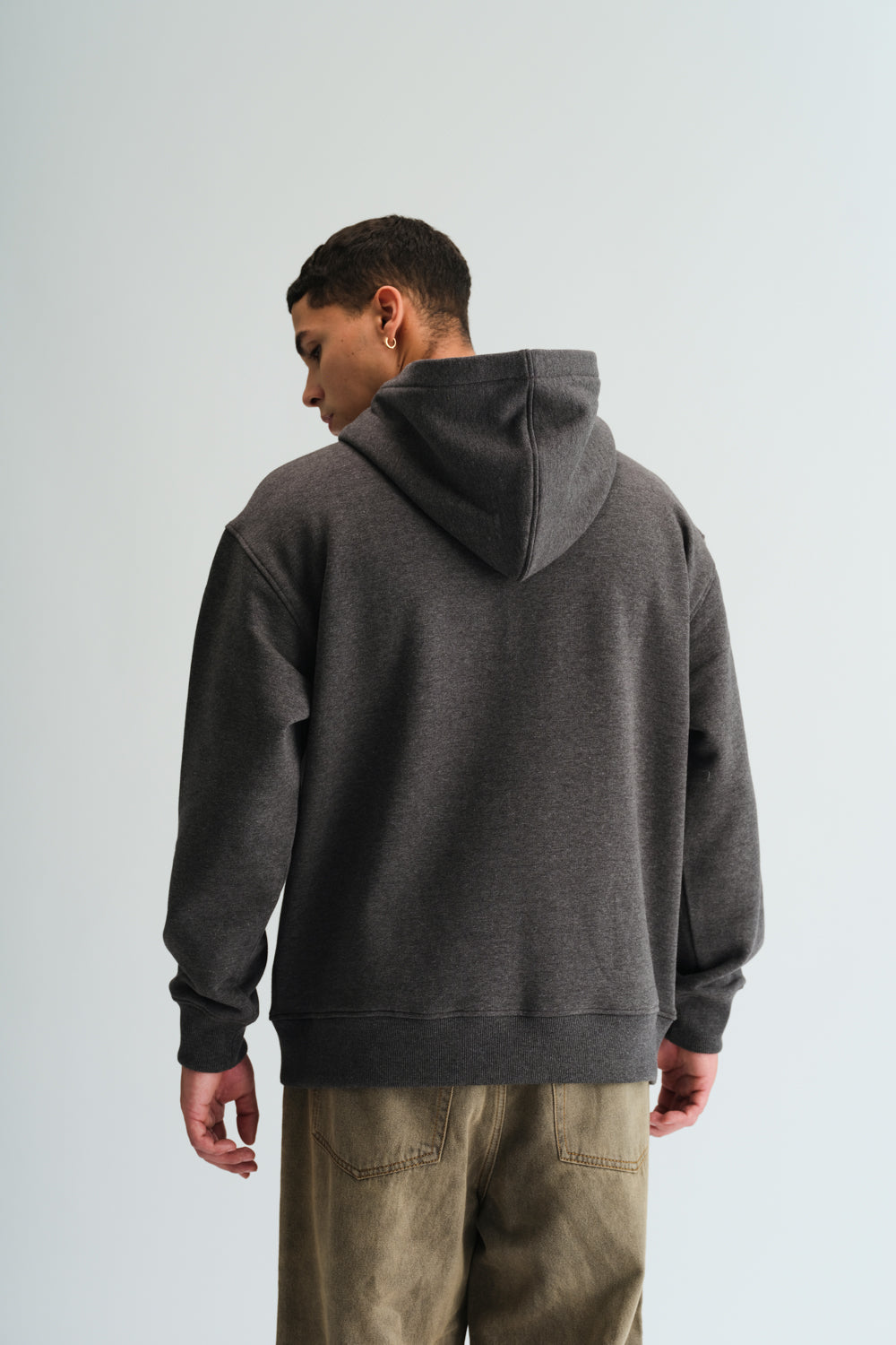 Signature Dark Grey Melange Hoodie - BonkersCorner