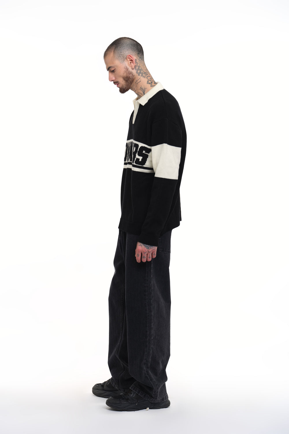 Signature Full Sleeves Knitted Polo - BonkersCorner