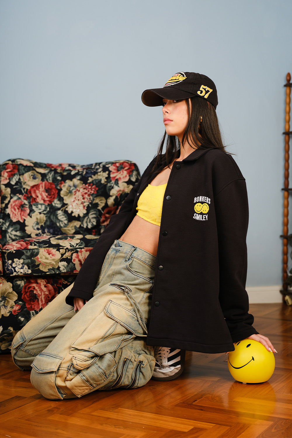 Smiley Originals X Bonkers Collared Shacket - BonkersCorner